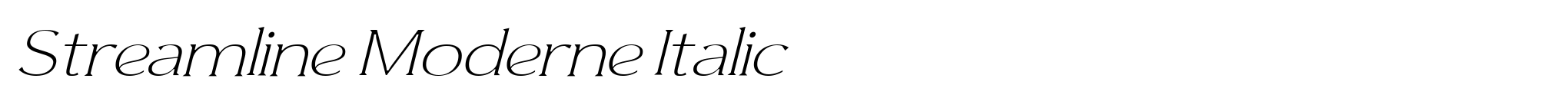 Streamline Moderne Italic image